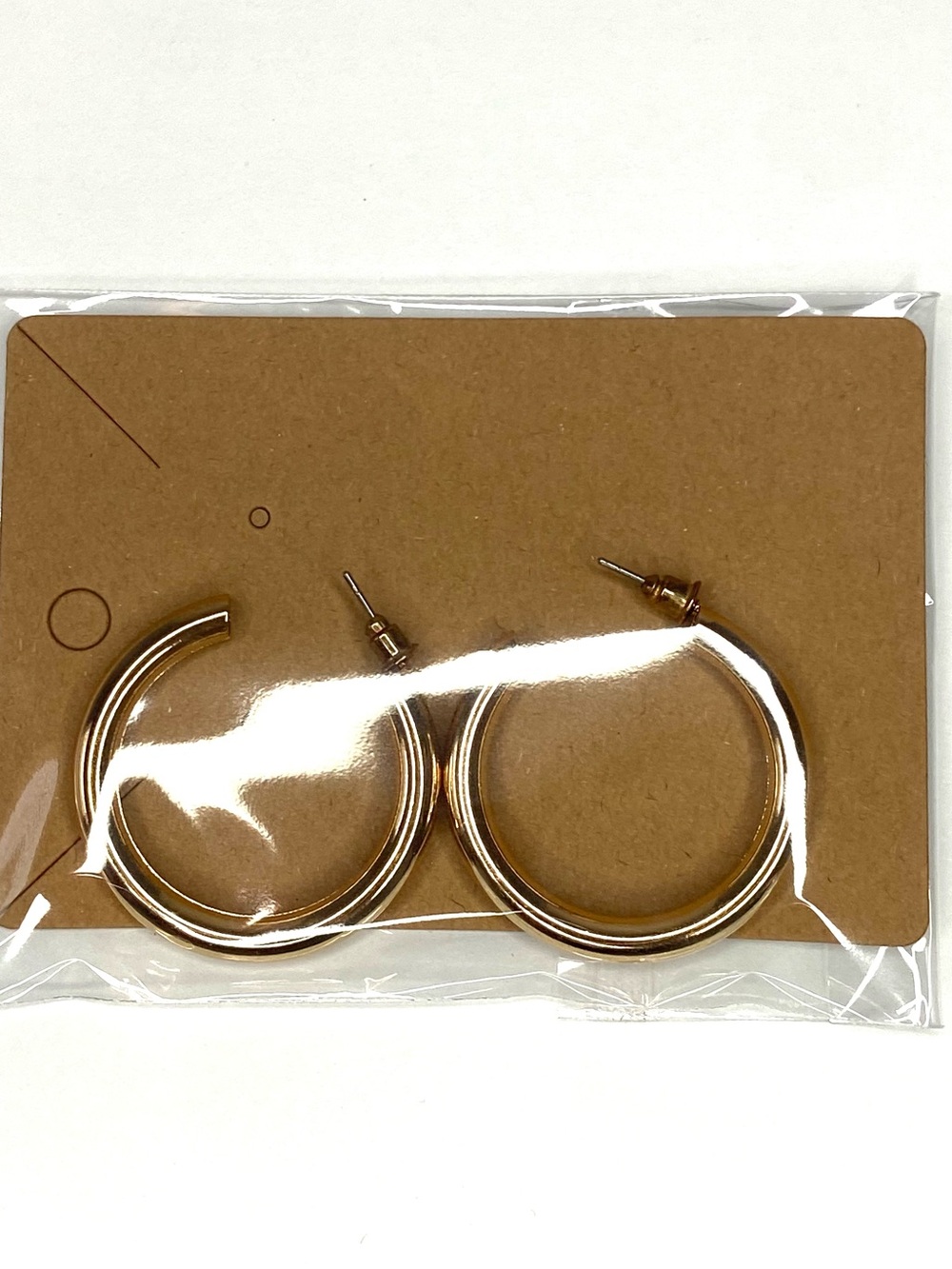 Classic Gold Hoop Earrings - Medium